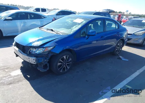 2013 Honda Civic Ex z USA, uszkodzony, nr VIN 19XFB2F86DE242530